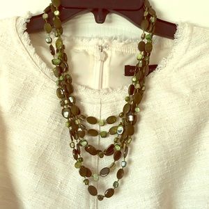 Green beaded necklace